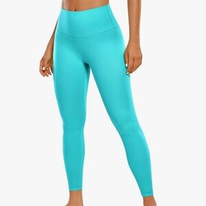 High-Waist Turquoise Performance Leggings